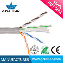 Cable de red 24awg / cables UTP Cat 6 cable de red / cable desnudo